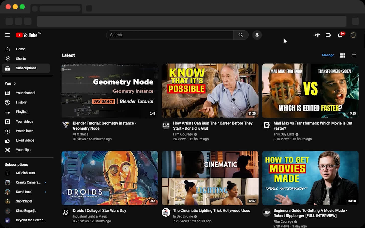 a mouse hovering over a youtube video and showing the youtube screenshotter icon in the bottom corner